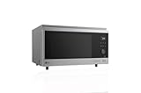 LG MJ3965ACS - Horno Microondas, 4 en 1, Display Digital, de 39 Litros y 1100 W, Microondas con Función Smart Inverter y EasyClean, Cocina Rápido, Mantiene Sabor, Color Negro y Acero