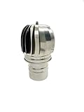 Sombrero Chimenea Giratorio de Acero Inoxidable, Sombrero Extractor de Humo Giratorio para Chimeneas, Campanas y Estufas (120mm)
