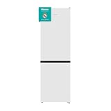 Hisense MC60300E - Frigorífico Combi, Eficiente Clase E, Capacidad 304 L con 186 cm Alto, Cajón Verduras, 4 Estrellas Congelador, Puerta Reversible, Silencioso 39dB, Color Blanco