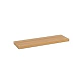 LOLAhome Estante Flotante de Pared de MDF Color Roble de 80 cm
