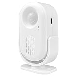 HunicandIU Timbre de Puerta con Sensor de Movimiento para Empresas - Sensor de Movimiento USB Recargable - Alarma de Entrada antirrobo, solución de Seguridad para el hogar