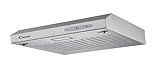 Candy CFT610/5S Campana 60 cm Ancho, 3 Niveles de Potencia, Capacidad extracción 208 m3/h, iluminación LED, 87.5 W, 55/71 decibels, Silver