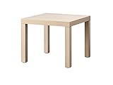 Ikea LACK Mesa auxiliar, 55x55 cm, [Efecto roble teñido]