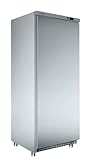 METRO Professional Congelador GFR 4600S, acero inoxidable/ABS, 78 x 74 x 192.5 cm, 511 L, refrigeración estática, 145 W, con cerradura, plata, ideal para hosteleria