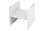 Kallax Expedit - Estantería con 1 estante, compartimento adicional, base ajustable, para 2 compartimentos individuales, 33,5 x 33,5 x 38 cm, color blanco