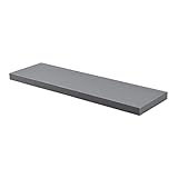 Acomoda Textil – Estantería para Pared 3 Diferentes Tamaños. Balda Flotante Decorativa de Madera con Fijación Invisible, Estante para Dormitorio, Cocina, Baño y Oficina. (Gris, 25x22,8x3,4 cm)