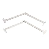 Juego de 2 Bisagras de Metal para Puertas de Armario, Bisagra Plegable Ajustable de 0 a 180°, Duradera y Resistente, para Muebles y Cajasbisagras abatibles, Fácil Instalación, Reducción de Ruido