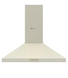 SOLTHERMIC H60P-CREAM CAMPANA EXTRACTORA DECORATIVA ESTILO RUSTICO CREMA CON RIBETES DORADOS / 60 CMS / 350 m3/h/FILTROS METALICOS