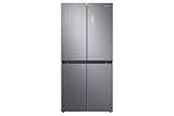 SAMSUNG Frigorífico de cuatro puertas Slim RF48A400EM9/EF, Total No Frost, Twin Cooling Plus, Motor Digital Inverter garantizado 20 años, 488 L, LxAxP: 83,3 x 179,3 x 74 cm, inoxidable