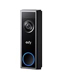 eufy Security Videoportero C31, Funciona con Batería, 2K FHD, Vista Ampliada 16:9, Detección de Personas y Movimiento, Compatible con HomeBase S380, Videollamada Sin Cuotas Mensuales