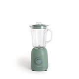 CREATE/BLENDER PULSE 800 / Batidora de jarra de estilo americano verde sage / 2 velocidades, capacidad 1,5L, sistema de seguridad, cable de 1m, 4 cuchillas de acero inoxidable, 800W