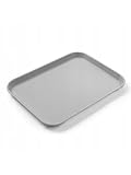 HENDI Bandeja de Servicio, pequeña, Rectangular, Multiusos, resiste hasta 80°C, Bandeja para Servir Comida rápida, Bebidas, Fast Food, Bandeja de Cocina, 256x345x(H) 20mm, Gris, Polipropileno