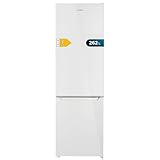 Cecotec Frigorífico Combi 2 Puertas de 262 Litros Bolero CoolMarket Combi 262 White E. 176 cm de Alto y 54 cm de Ancho, Bajo Consumo, LED Interior, Bandejas de Cristal y Control Electrónico