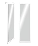CHELY INTERMARKET Espejo de Puerta Cuerpo Entero para habitacion 30x120cm(Exterior 36x126) Mod.19004 Blanco