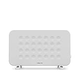 CREATE/WARM HANDY/Convector calefactor eléctrico Blanco / 39,5x10x61,5 cm/Función ventilador y aire caliente, ligero, silencioso y bajo consumo,Temperatura: 5-35º, Potencia 2000W