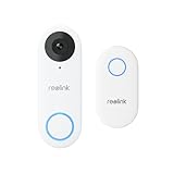 Reolink Timbre de Video PoE de 2K+ con Chime, Vista 3:4, Audio bidireccional, detección de Movimiento, Impermeable, alertas Inteligentes, Compatible NVR (Cable, Lanzamiento Nuevo en 2024)