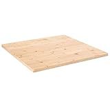 vidaXL Tablero de Mesa Cuadrado Madera Maciza de Pino 70x70x2,5 cm