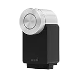Nuki Smart Lock 3.0 Pro para cilindro de perfil europeo, cerradura de puerta inteligente con módulo WiFi para acceso remoto, cerradura electrónica retroadaptable, funciona con batería, color negro