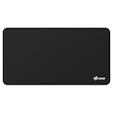 FLASLD Tapete para barbacoa al aire libre de 81 x 152 cm, protector ignífugo e impermeable para terrazas y patios, reutilizable y fácil de limpiar, color negro