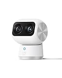 eufy Security Indoor CAM S350, cámara Doble, cámara de Seguridad con resolución 4K UHD, Zoom de 8× y PTZ de 360°, Ideal para Monitor de bebé/cámara para Mascotas/Seguridad del hogar