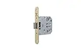Tesa Assa Abloy - Cerradura de doble cerrojo para alto tráfico, 2004U, Frente Redondeado, Latonado