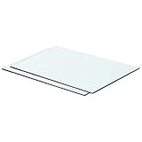 vidaXL 2X Estantes Panel Balda Placa Estantería para Casas o Tiendas de Pared Expositora Estantería Decoración de Vidrio Transparente 50x30cm