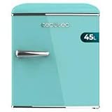 Cecotec Mini Nevera Retro de 45 L Bolero CoolMarket TT Origin 45 Green. Frigorífico Mini con ICEBOX, Tirador Cromado, Abridor Botellines, Estilo Vintage en Verde