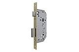 Tesa Assa Abloy 403050HL Cerradura De Embutir Para Puertas De Madera Sin Cilindro Latonado Entrada 50 mm, Frente Cuadrado 4030