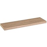 TIENDA EURASIA - Estante, Estatante Flotante Facil de Colocar, Estante de Pared Que Soporta hasta 10 kg, Estante Adicional con Sistema de Sujecion Oculto (80 x 23,50 x 3,80 cm, Madera)