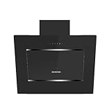 INFINITON | CMPTRAL-80B - Campana Extractora | Campana Perimetral de Cristal | Potencia Extracción 800m³/hC | Luces LED | Filtros Aluminio 5 Capas | Nivel de Ruido 64dB | Ancho 80 Cm | Color Negro
