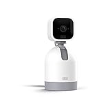 Blink Mini Pan-Tilt Camera | Cámara de seguridad inteligente orientable, interior, con enchufe, audio bidireccional, vídeo HD y detección de movimiento, compatible con Alexa (blanca)
