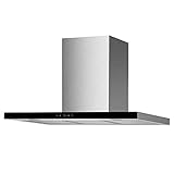 Franke Faber - Campana de pared (900 mm, acero inoxidable), color negro