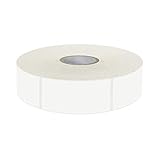 1000 etiquetas en blanco extraíbles, resistentes al agua y al aceite para el congelador, contenedores de alimentos, frascos, organización de despensa. (Cada una mide 2.5 x 5 cm)