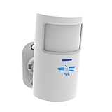 ITALIAN ALARM - Para centrales Micro Touch, sensor de movimiento PIR alarma volumétrica inalámbrica infrarroja, detecta incluso en la oscuridad total, pilas incluidas