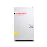 Corberó - Frigorífico 1 Puerta | Capacidad 102L | CF1PH854W | Congelador 14L | Luz Interior | Crisper y Estantes de Cristal | Descongelación Manual | 40dB | Eficiencia Energética E, Blanco, Plateado