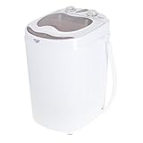 Adler AD 8055 Mini Lavadora Centrifugadora Portátil, 3Kg Lavado Ropa, 1Kg Centrifugado, Pequeña Camping, Caravanas y Autocaravanas, Programa Lavado Corto, Ahorra Agua y Energía