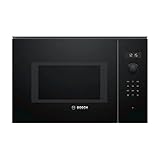 Bosch Serie 6 BEL554MB0 - Microondas integrable, 382 x 594 x 388 mm, Potencia 900 W, Con grill de 1200 W, 25 litros de capacidad, Color negro