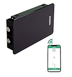 ARREGUI KAMO CI20N Cerradura de Seguridad Invisible para Puerta con Control por Smartphone | Antirrobo | Anti Okupas | Cerradura Electrónica para Puerta con Bluetooth | Cerrojo Interior | Negro