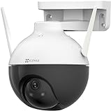 EZVIZ Cámara Vigilancia WiFi Exterior 360°,1080P, de Seguridad, AI Detección de Movimiento, Visión Nocturna de 30m, Alerta,IP65,H.265, Compatible con Alexa, C8C Lite