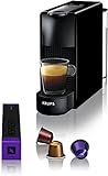 Krups Nespresso Essenza Mini XN1108 - Cafetera monodosis de cápsulas Nespresso, compacta, 19 bares, apagado automático, color gris, 14 cápsulas interior