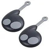 Duendhd 2 x 2 botones llave mando a distancia para alarma Cobra sin batería, color negro