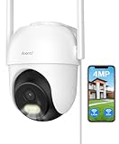 ARENTI 4MP Cámara Vigilancia WiFi Exterior, 2.4/5GHz IP Domicilio Cámara Interior, 355 ° PTZ Cámara para Mascotas con App en Casa, Visión Nocturna, AI detección Humana, Audio de 2 Vías con Alexa