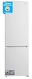 Midea Frigorífico Combi No Frost 55 cm ancho x 180 cm Blanco - Nevera combi libre instalación 199 L + 71 L Congelador - Refrigerador de bajo consumo con congelador vertical No Frost | Color Blanco