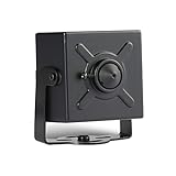 Revotech Mini Pinhole IP Cámara, HD 3MP Cámara de Seguridad Interior Lente de 3,7 mm P2P H.265 Cámara de Video CCTV (I706-2 Negro)