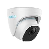 Reolink 5MP PoE Camara Vigilancia Exterior con Detección Personas/Vehículos IP Domo Cámara Seguridad IP67 Impermeable, Grabación de Audio, con Ranura para Tarjeta SD RLC-520A