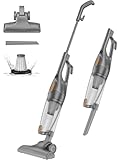 Redkey P5 400W Aspiradora con Cable Potente, 14KPa Aspirador Vertical, 2-in-1 Aspiradora Escoba con Cable, 1200ml Aspirador de Mano, Aspirador Escoba, Aspiradora Sin Cable para Suelo Duro, Negro