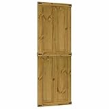vidaXL Puerta de granero CORONA madera maciza pino 80x210 cm