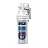 Frizzlife TD-9 Filtro de agua mineral alcalina bajo el fregadero para postfiltro de sistema de ósmosis inversa RO, reduce el cloro, regula el sabor y restaura los minerales esenciales para el cuerpo