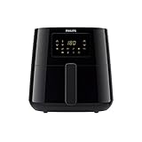 Philips Essential Conectada Airfryer XL, 6.2L, Freidora sin Aceite, Wi-Fi, Tecnología Rapid Air, 13 Funciones, Pantalla Táctil, HomeID App, Negro (HD9280/90)