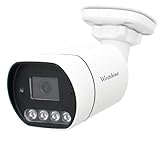 WESTSHINE 1080P HD CCTV Cámara de vigilancia Seguridad 4 en 1 AHD/TVI/CVI/CVBS, 1/2.8' CMOS 2.8mm Gran Angular Lente 4 Leds Infrarrojos 65ft visión Nocturna